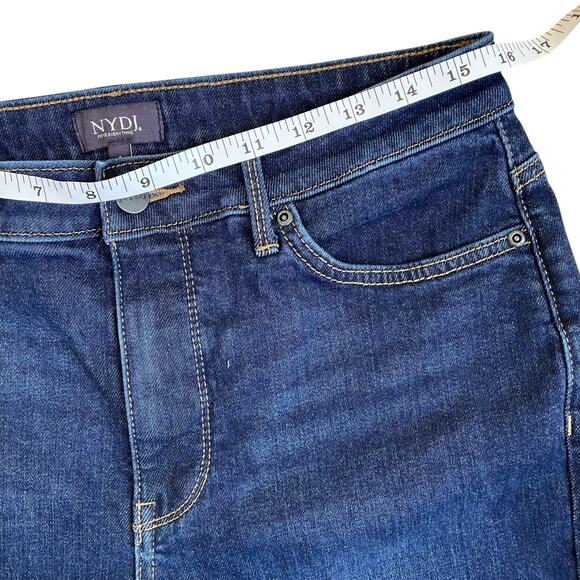 NYDJ Sz 6 Mia Palazzo Jeans in Northbridge Dark Wash Wide Leg High Waist Stretch - Picture 15 of 16